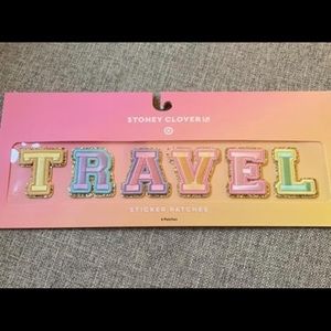 NWT Stoney Clover Lane TRAVEL word patch set